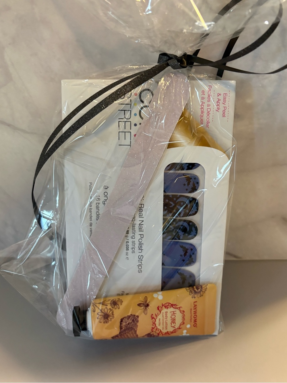 Color Street Halloween bats nail gift set